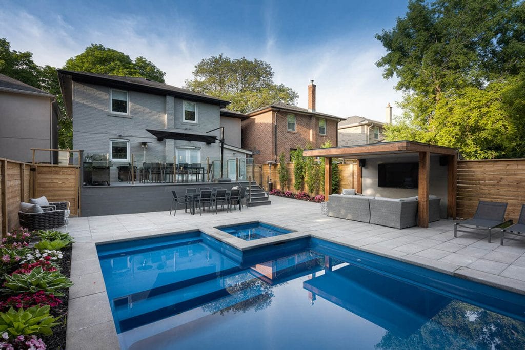 North York Backyard Showcasing Landscaping Design and construction Project